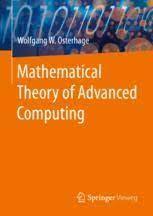 If a = b and b = c then a = c (transitive property). Mathematical Theory Of Advanced Computing Wolfgang W Osterhage Springer