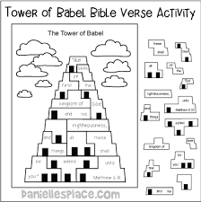 Bible Themes Tower Or Babel Preschool Bible Lessons Bible Activities For Kids Sunday School Activities