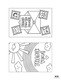 The inspirational coloring book includes the following sayings to color: 150 Printable Thank You Cards Free Printabulls