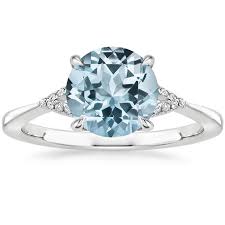 18k White Gold Aquamarine Zoe Diamond Ring In 2020 Engagement Rings Platinum Vintage Engagement Rings Sapphire Engagement Ring White Gold