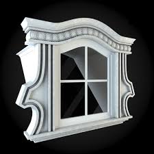 Window 091 House Front Design House 3d Model Interior Wall Design