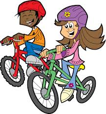 Cartoon drawing old cycles and cute bikes in bright colors isolated vector. Children On Bikes Clipart Novocom Top