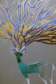 Dominique Fortin Painting Photos Deer Art Animal Art