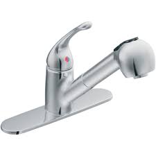 For water efficiency, each faucet features a 1.5 gpm flow rate, offering 50% more spray power than other pullout faucets. Moen Cfg Ca40519 Single Handle Pullout Kitchen Faucet Plumbersstock