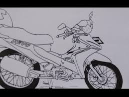 Gambar sketsa motor drag mio terlengkap gentong modifikasi via gentongmodifikasimotor.blogspot.com. Cara Menggambar Motor Honda Absolute Revo Youtube