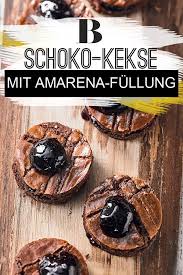 Weiche Schoko Platzchen Mit Amarena Fullung Rezept Schoko Platzchen Platzchen Backen