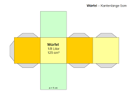 Geometrische Korper Basteln Wurfel Quader Prisma Bastelvorlage