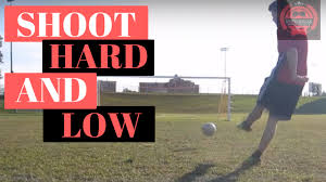 Take a large last stride. How To Shoot A Soccer Ball Low And Hard Youtube