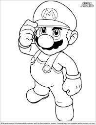 Mario bros coloring pages for kids the character of the plumber super mario accompanied by his brother luigi appeared for the first time in 1985 in a video game released on the flagship console of the time. Super Mario Brothers Coloring Page For Kids Coloring Library