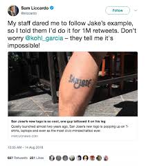 Updated on july 10, 2020. San Jose Mayor Will Get Tattoo Of City S Logo Under One Condition