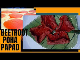 You can enrich the simple dish by adding a lot of veggies and nuts. Beetroot Poha Papad Youtube