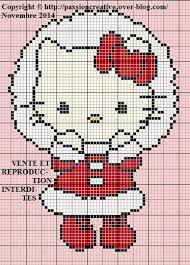Grille Gratuite Point De Croix Hello Kitty Noel Passion Creative Artisanat Hello Kitty Chat Hello Kitty Point De Croix