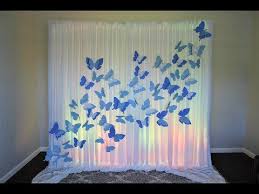 Diy cinderella's carriage centerpiece, and party decorations with dollar tree items. Butterfly Backdrop Diy Youtube Butterfly Party Decorations Butterfly Theme Party Butterfly Baby Shower Theme