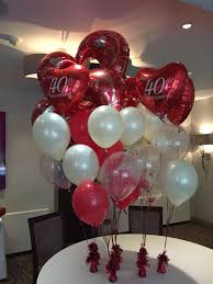 Ruby Wedding Balloon Bundle 40th Wedding Anniversary Ruby Wedding Anniversary Wedding Balloons