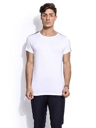 Black And White Full Sleeve T Shirt Buy Mens T Shirts Online White Cotton Viscose T Shirts Mr Button Mens T Shirts Online Mens Tshirts T Shirt