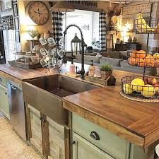 50 Awesome Farmhouse Kitchen Ideas In 2020 Kitchen Sink Decor Country Kitchen Designs Rustic Kitchen Cabinets