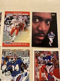 Thurman Thomas Buffalo Bills Lot Of 12 Cards NFL Pro Set Upper Deck Fleer  Topps
