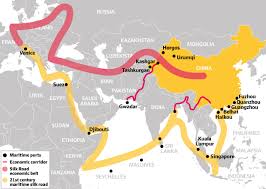 Reviving The Old Silk Road A Map Showing China S One Belt One Road Strategy Silk Road Old Things Olds