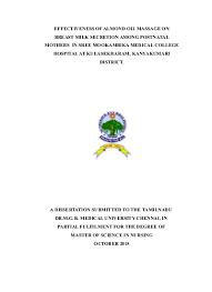 Then sick babies who are no longer in the hospital but are failing. Top Pdf Effect Of Combination Of Breast Care And Oxytocin Massage On Breast Milk Secretion In Postpartum Mothers 1library