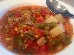 Hobo Stew With Ground Turkey Potatoes Carrot Celery Peppers Corn And Green Beans Thegreenhs Hobo Stew Stuffed Peppers Ground Beef Stews