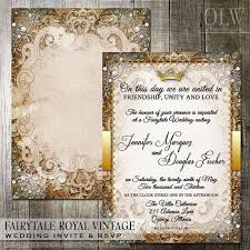 Vintage Fairytale Royal Wedding Invitation And Rsvp Card Digital Printable Invita Royal Wedding Invitation Fairytale Wedding Invitations Royal Wedding Themes