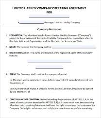 Sole member operating agreement of. Operating Agreement Template Limited Liability Company Agreement Separation Agreement Template