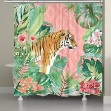Tiger In The Jungle Shower Curtain In 2020 Shower Curtain Bayou Breeze Textured Background