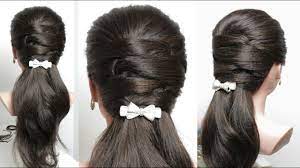 Original simple weaving on long hair for daily hairstyles. Easy Everyday Hairstyle For Long Medium Hair Youtube