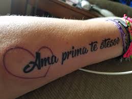Ama Prima Te Stesso Love Yourself First Piercing Tattoo Tattoos I Tattoo