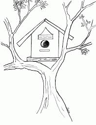 Kids who print and color sheets and pictures, generally acquire and use knowledge more effectively. Bird House Coloring Page Coloring Pages For All Ages Coloring Home