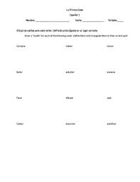 Spanish 1 Ar Verb Worksheet