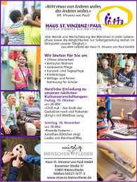 Vinzenz von paul, bassenser str. Wir Sind Eine Offene Und Tolerante Haus St Vinzenz Von Paul Gmbh Facebook