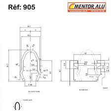 Rail aluminium pour baie coulissante. Mentor Alu Pvc Stores Rail Inox Pour Baie Vitree Coulissante De La Collection Rail Pour Baie Coulissante Et Baie