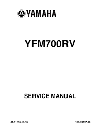 To help identify parts and clarify procedure steps, there are exploded diagrams at the start of each removal and disassembly section. 765 1223 Raptor 700 Service Manual