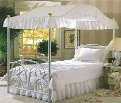 This canopy bed is made of metal, very sturdy.it comes with two sturdy and sophisticated headboards and many refresh your sleepscape with this stylish canopy bed frame. Thefurniturecove Com Specializes In Canopy Bed Drape Fabric Tops Queen Size Solid White Perfect For Your Existing Canopy Bed Frame