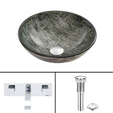 vigo glass vessel bathroom sink in