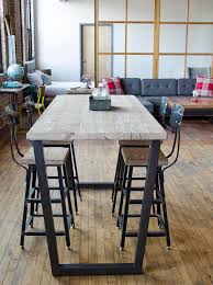 Bar Height Table Restaurant Table Pub Table With Steel Etsy Bar Height Dining Table Bar Height Kitchen Table Bistro Table