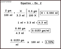 calculations quantities dilutions and concentrations