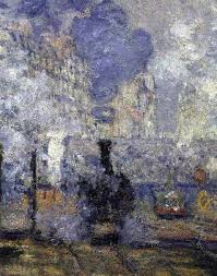 Claude Monet La Gare St Lazare Parigi 1877 Claude Monet Art Monet Art Claude Monet Paintings