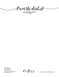 Check spelling or type a new query. From The Desk Of Letterhead