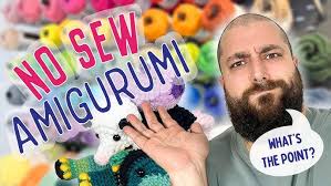 No- Sew Crochet Amigurumi Cat Keychain Pattern for absolute beginners