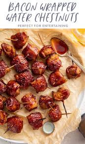 I'm not sure where she got it but i can't get enough of it! Bacon Wrapped Water Chestnuts 40 Aprons