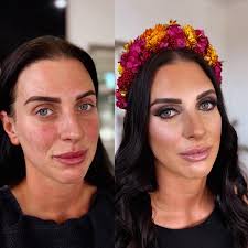 ✨ One of our beautiful clients from New Year's Day is all set! ✨ We created  a soft glam makeup look with subtle smokey eyes and styled her hair in soft,