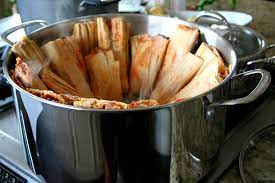 The amount of time will depend on how many tamales you are steaming and the density of the masa. Tips For The Perfect Tamal From The Princess House Tamalada 2013 Latino Foodie