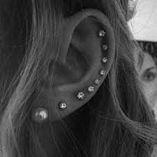 50 Beautiful Ear Piercings Cuded Earings Piercings Ear Piercings Helix Cute Ear Piercings
