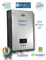 Marey Eco210 Electric Water Heater 240 Volt 5 5 Gpm The Convenience Of Hot Water With Just The Turn Of A Faucet Mar Electric Water Heater Water Heater Heater