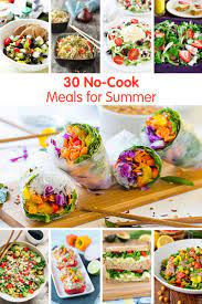 30 No Cook Meals For Summer Easy Summer Meals Cold Meals No Cook Meals