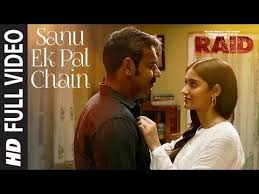 Sanu Ek Pal Chain Atif Aslam Mp3 Song Download Full Video Sanu Ek Pal Chain Song Raid Ajay Devgn Ileana D Cruz Raid In Cinemas Now Youtube In 2020 In Cinemas Now Songs Comedy Films