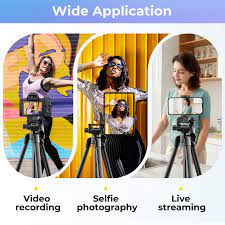 Amazon.com : Aureday Phone Tripod Stand, 64” Extendable Cell Phone&Camera  Tripod with Wireless Remote and Phone Holder, Aluminum iPad Tripod for Video  RecordingSelfiesLive StreamVlogging Black : Electronics