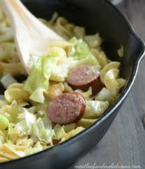 Haluski Kielbasa Noodles Cabbage Smoked Polish Sausage Cabbage And Noodles Kielbasa Kielbasa And Cabbage